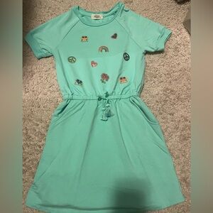 Peek Kids Groovy Embroidered French Terry Dress